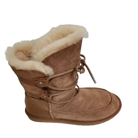 EMU Australia Shoes - EMU Australia NIB Delegate 100% Sheepskin Boots Chestnut W11263 Size 10W